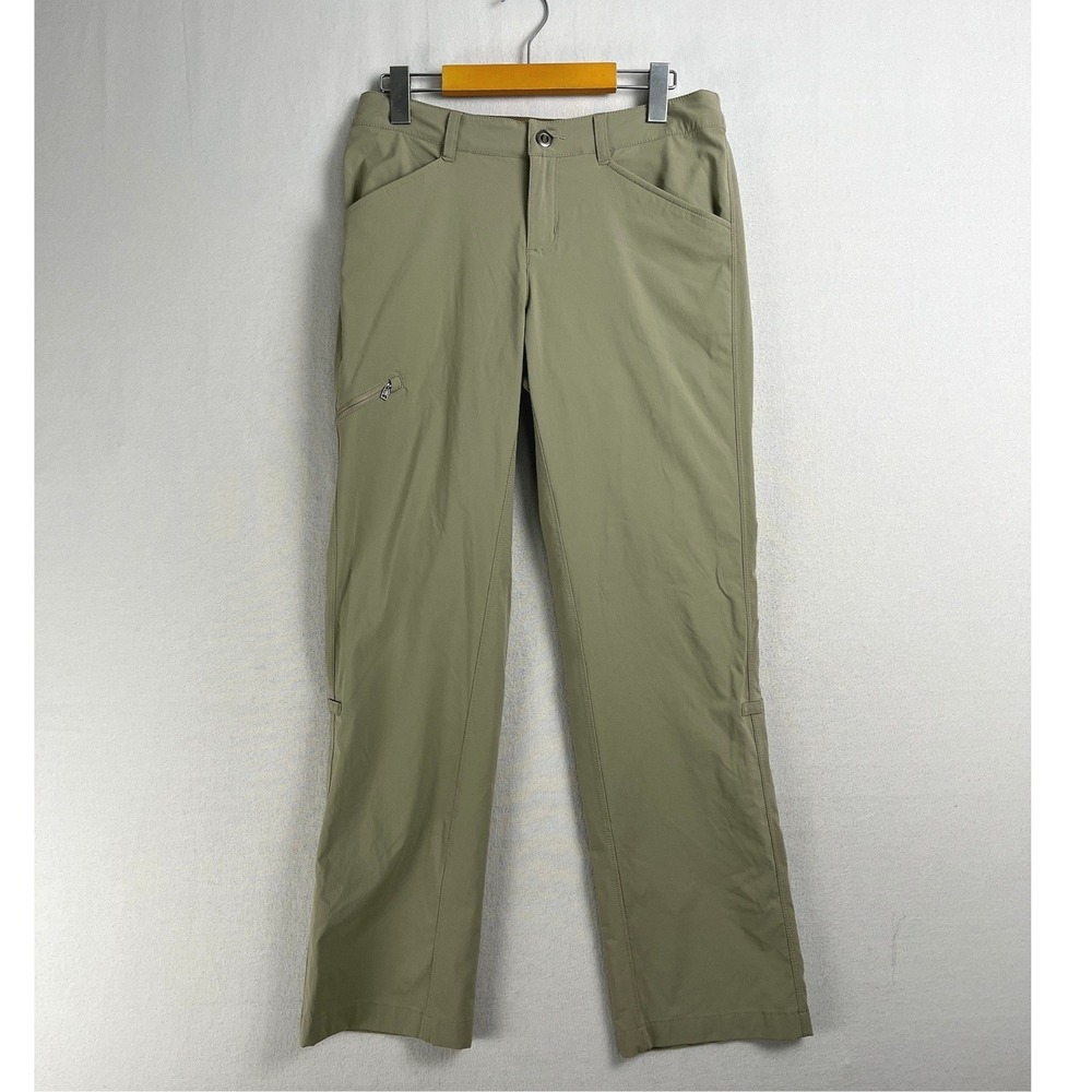 Patagonia Quandary Pants Womens 4 Short Sage Green Hiking Roll Up Leg 55410 FA22